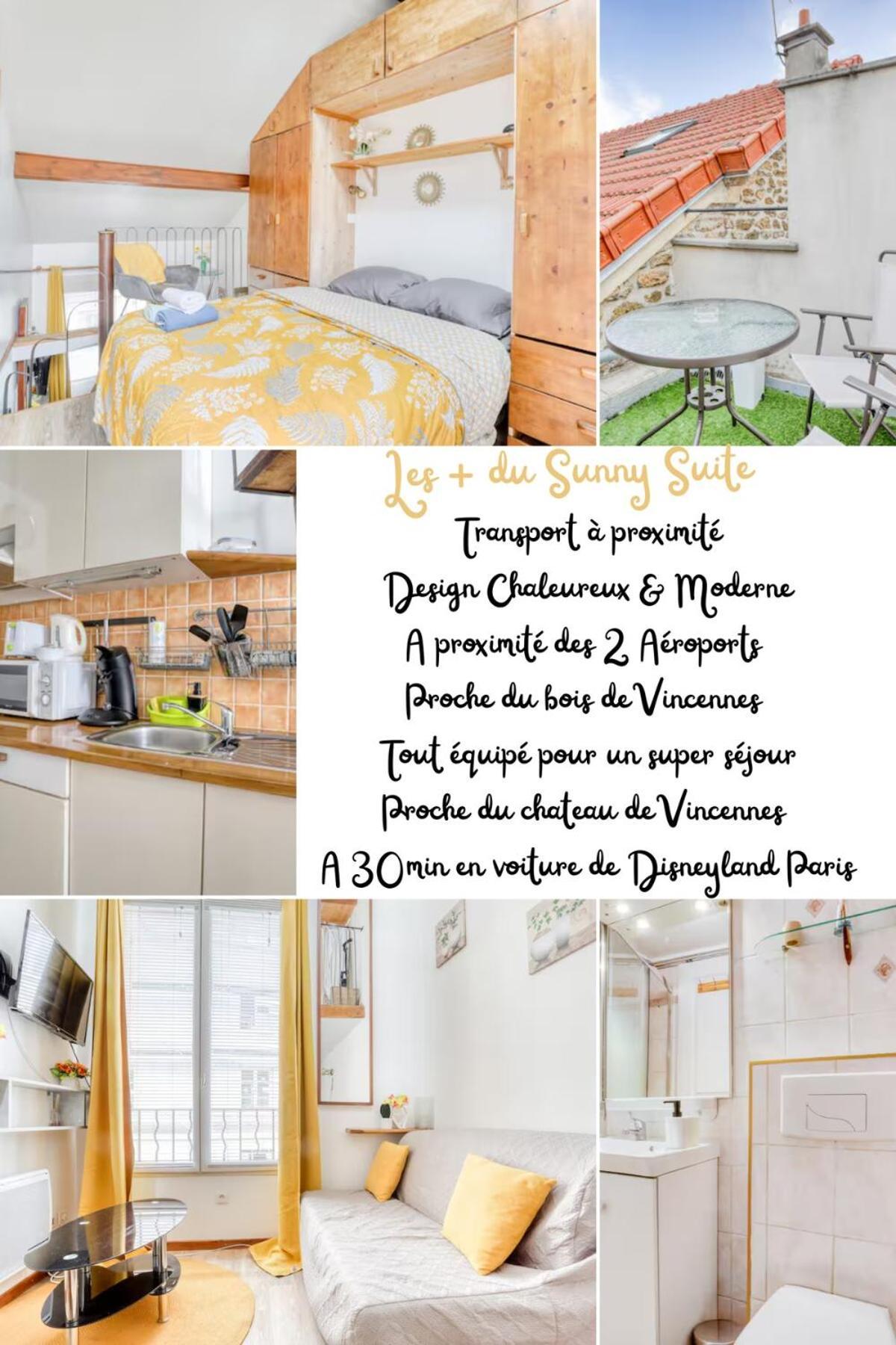 Sunny Suite-Proche Paris & Disney ฟอนตีเนย์-ซูส์-บัวส์ ภายนอก รูปภาพ